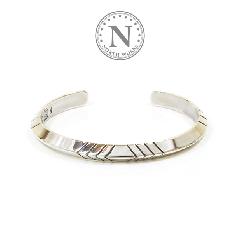 NORTH WORKS W-011 900Silver Triangle Cuff Bracelet