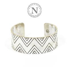 NORTH WORKS W-034 900silver stamp cuff LL