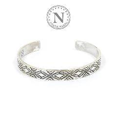 NORTH WORKS W-038 900Silver Stamp Cuff