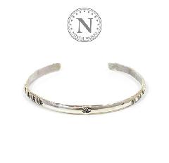 NORTH WORKS W-041 900Silver Round Cuff