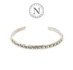 NORTH WORKS W-042 900Silver Round Cuff