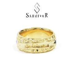 SAHRIVAR@SR76B15A STUDS ENAMELED RING