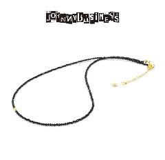 JOHNNY BUISINESS JN06B16S Basic Black Necklace Gold on Bras
