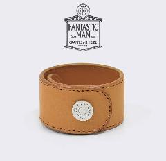 FANTASTIC MAN / Leather Bangle #321 SV Camel