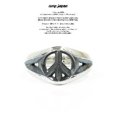 amp japan 16AC-203 Triangle Wire Peace Ring -Narrow-