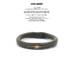 amp japan 16AO-210 Black Brass Ring With Diamond