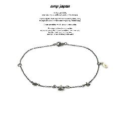 amp japan 16AC-411 Narrow Black Chain Bracelet & Anklet -Petite Etoile-