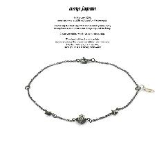 amp japan 16AC-412 Narrow Black Chain Bracelet & Anklet -Coeur Sacr&eacute;-