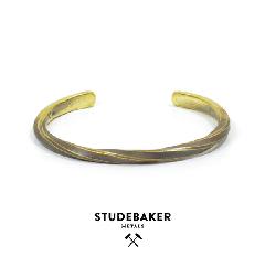 STUDEBAKER METALS STUDEBAKER CUFF AMERICAN BRASS/WORK PATINA