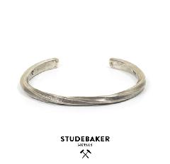 STUDEBAKER METALS STUDEBAKER CUFF SILVER/WORK PATINA