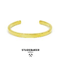 STUDEBAKER METALS WORKSHOP CUFF AMERICAN BRASS/HI POLISH