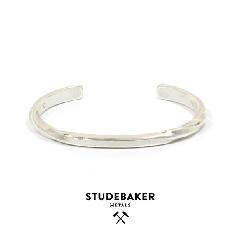 STUDEBAKER METALS PIVOT CUFF SILVER/HI POLISH