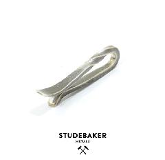 STUDEBAKER METALS TIE CLIP TWISTED SILVER/WORK PATINA