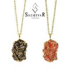 SAHRIVAR@SN104B16S INRI Enameled Necklace