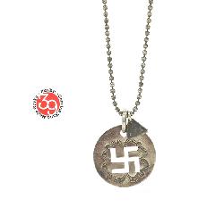 Sunku SK-095 Cut Plate Necklace "Swastika"