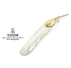 HARIM HRT002WH Feather Pendant /L yLEFTz K10YG Custom