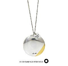 on the sunny side of the street 610-280 Silver &K18GP 30mm Button NecklaceyNEW ITEMz