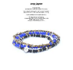 amp japan HYHK-413NV Triple Part Long Beads -Navy-