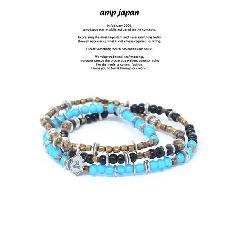 amp japan HYHK-413BL Triple Part Long Beads -Sky-