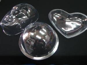 ブリスター・透明半球・透明カップ・透明ドームの塩ビ製・pet製他マスク