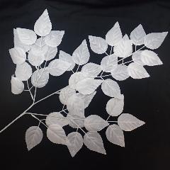 5本セット）白い枝ウインターホワイトバーチリーフ造花枝（L・１１０ｃｍ）ＬＥＳ５０８６