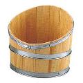 ディスプレイ用木製斜切樽・タル（M・全長４０・幅３５ｃｍ）PABO7５１９