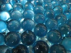 ビー玉・ガラス玉クリアカラー15mm×100粒 ブルー