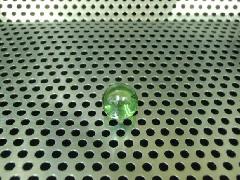 ビー玉・ガラス玉オーロラ12.5mmライトグリーン（１０粒）