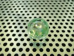 ビー玉・ガラス玉水玉17mmグリーン（１０粒）
