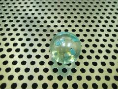 ビー玉・ガラス玉水玉17mmブルー（１０粒）