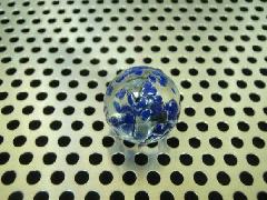 ビー玉・ガラス玉水玉17mmコバルト（１０粒）