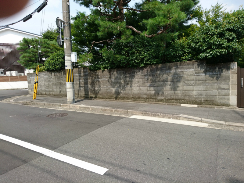 ブロック塀改修工事（京都市北区）