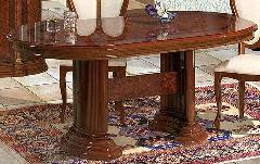アウトレット　サルタレッリ　フローレンス　ダイニングテーブル　175cm  テーブル イタリア製 茶色 ウォールナット ロココ調 プリンセス 姫家具　高級家具　F34W