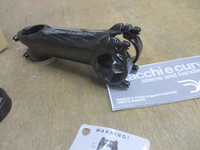 2019 DEDA ELEMENTI SUPER ZERO AERO ALLOY STEM クランプ径31.7
