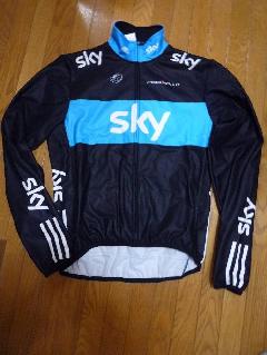 2010 adidas team SKY プロチームレプリカ 【ウィンタージャケット】TEAM SKY/2010 アディダス チーム スカイ レプリカ ウェアー(冬物 長袖 厚手 ジャケット) Lサイズ ★即納在庫ラスト1着 特価
