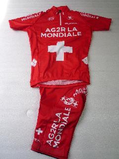 2011 VERMARC AG2R SWISS CHAMPION プロチーム レプリカウェアー上下セット/2011 フェルマルク アージェードゥーゼル スイスチャンピオン チームジャージ上下セット【Lサイズ】特価★完売致しました。