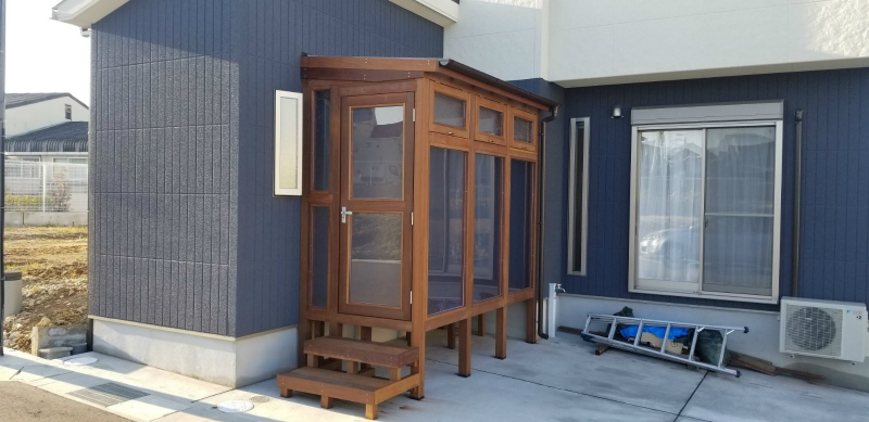 木製サンルーム新設工事（和泉市）
