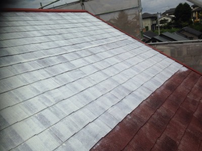 屋根　遮熱シーラー塗布