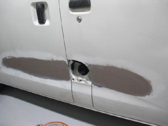 トヨタ　タウンエースバン　前後ドア　板金塗装