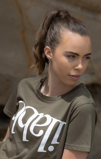 Capsize Tee Womens - Army Green@TVc