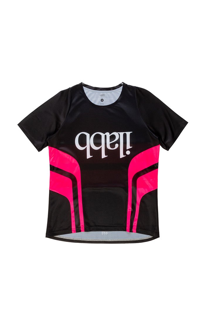 Don Race Tee Womens - Black/Pink@ChVc