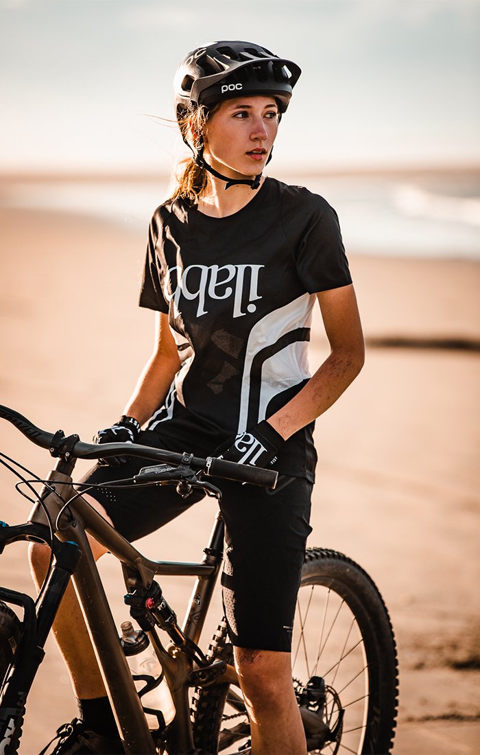 Don Race Tee Womens - Black/White@ChVc