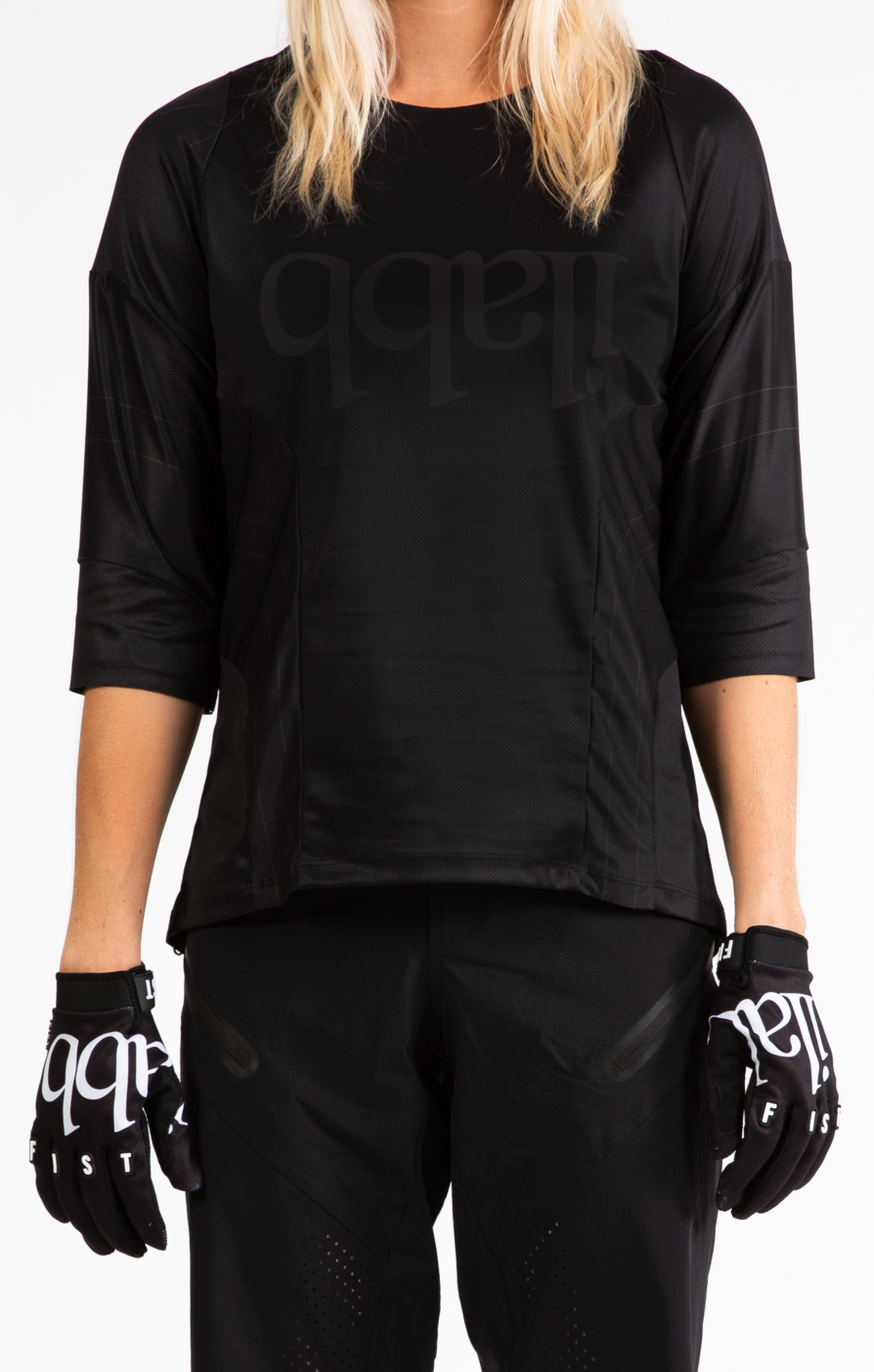 Don Race 3/4 Shirt Womens - Black/Black@ChVc