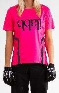 Don Race Tee Womens - Neon Pink　ライドシャツ