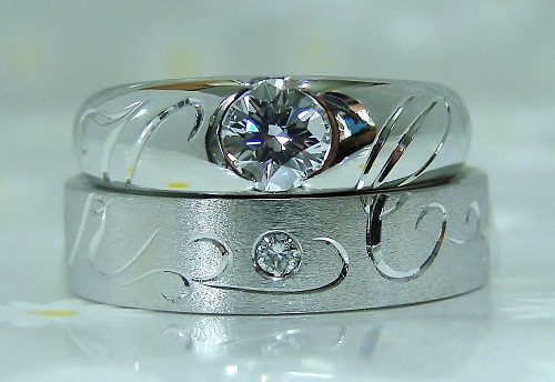 結婚指輪、マリッジリングのオーダー。エンゲージダイヤモンドリング