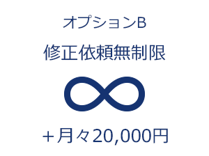 修正依頼無制限 月々20,000円