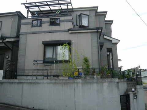 BeforeAfter施工例 外壁・屋根ガイナ塗装
