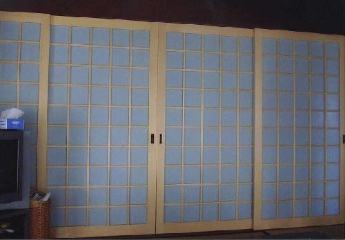 一般住宅　両面組子ガラス障子(愛知県江南市)紙ガラス、リフォーム