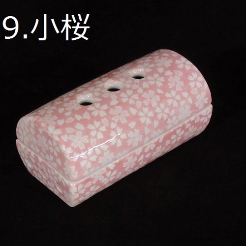 ◇美濃焼筒型香彩器　�H小桜