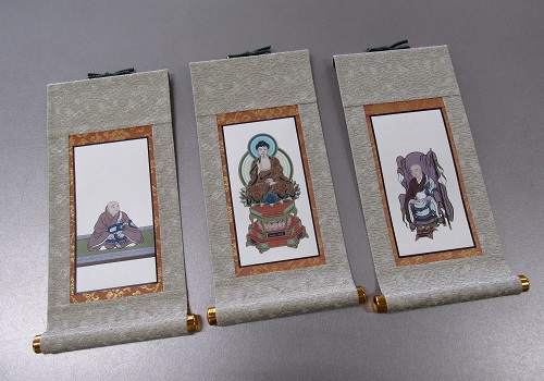 ●仏壇用掛軸　彩美　ヘリ折り　20代　妙心寺派　三幅